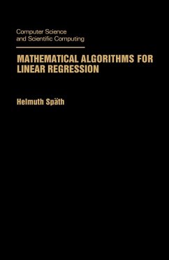 Mathematical Algorithms for Linear Regression (eBook, PDF) - Späth, Helmuth