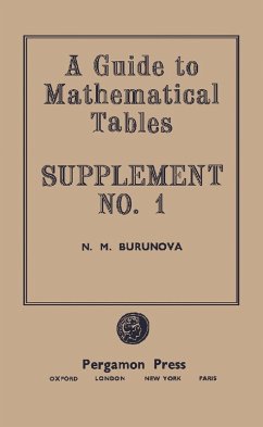 A Guide to Mathematical Tables (eBook, PDF) - Burunova, N. M.; Lebedev, A. V.; Fedorova, R. M.