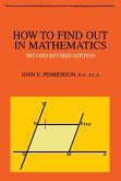 How to Find Out in Mathematics (eBook, PDF)