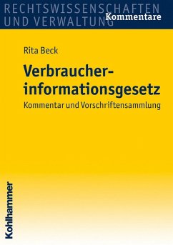 Verbraucherinformationsgesetz (eBook, ePUB) - Beck, Rita