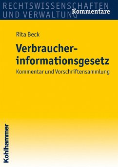 Verbraucherinformationsgesetz (eBook, ePUB) - Beck, Rita