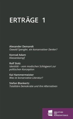 Erträge (eBook, ePUB) - Demandt, Alexander; Adam, Konrad; Stolz, Rolf; Hammermeister, Kai; Blankertz, Stefan