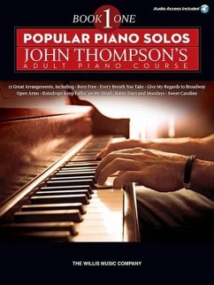 Popular Piano Solos - John Thompson's Adult Piano Course (Book 1) Elementary Level Book/Online Audio - Thompson, John