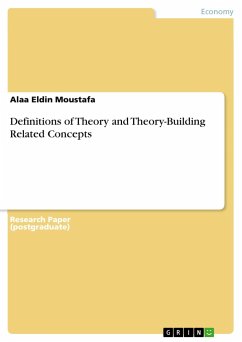 Definitions of Theory and Theory-Building Related Concepts - Moustafa, Alaa Eldin