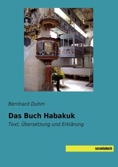 Das Buch Habakuk - Duhm, Bernhard