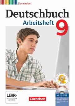 Deutschbuch 9. Schuljahr. Arbeitsheft mit Lösungen und Übungs-CD-ROM Gymnasium - Mielke, Angela;Grunow, Cordula;Mohr, Deborah