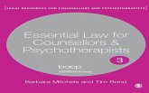 Essential Law for Counsellors and Psychotherapists (eBook, ePUB) Essential Law for Counsellors and Psychotherapists (eBook, ePUB)
