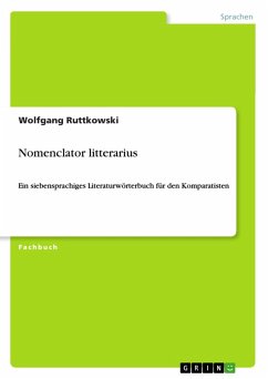 Nomenclator litterarius (eBook, PDF) - Ruttkowski, Wolfgang