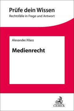 Medienrecht - Alexander, Christian;Klass, Nadine