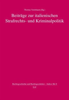 Cover Beiträge zur italienischen Strafrechts- und Kriminalpolitik