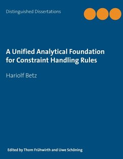 A Unified Analytical Foundation for Constraint Handling Rules (eBook, ePUB)