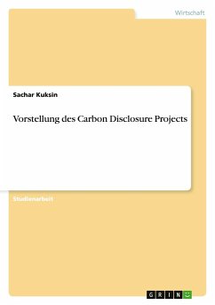 Vorstellung des Carbon Disclosure Projects - Kuksin, Sachar