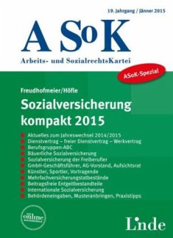 Cover ASoK-Spezial Sozialversicherung kompakt 2015 (f. Österreich)