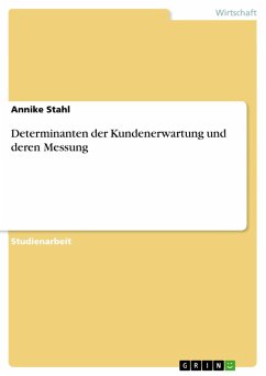 Cover Determinanten der Kundenerwartung und deren Messung (eBook, ePUB)