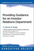 Providing Guidance for an Investor Relations Department (eBook, ePUB)