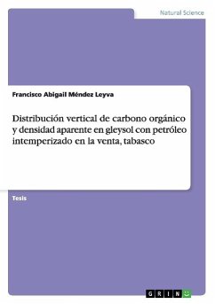 Distribución vertical de carbono orgánico y densidad aparente en gleysol con petróleo intemperizado en la venta, tabasco - Méndez Leyva, Francisco Abigail