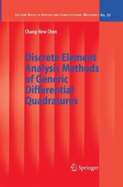 Discrete Element Analysis Methods of Generic Differential Quadratures - Chen, Chang-New