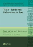 Texte ¿ Textsorten ¿ Phänomene im Text