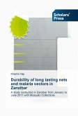Durability of long lasting nets and malaria vectors in Zanzibar
