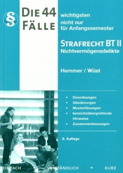 Cover Die 44 wichtigsten Fälle nicht nur für Anfangssemester, Strafrecht BT II