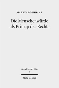 Cover Die Menschenwürde als Prinzip des Rechts