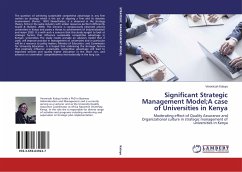 Significant Strategic Management Model;A case of Universities in Kenya - Kaluyu, Veronicah