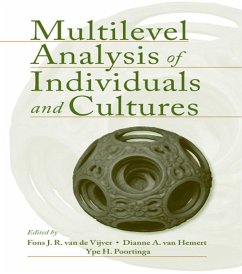 Multilevel Analysis of Individuals and Cultures (eBook, ePUB) - de Vijver, Fons J. R. van; Hemert, Dianne A. Van; Poortinga, Ype H.