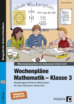 Wochenpläne Mathematik - Klasse 3, m. 1 CD-ROM - Krämer, Mareen