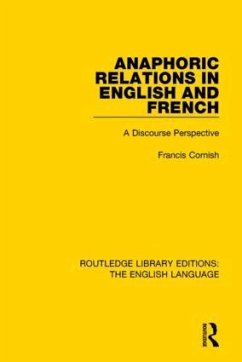 Anaphoric Relations in English and French - Cornish, Francis