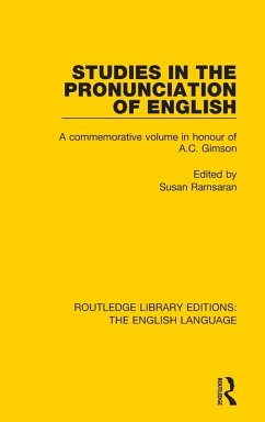 Studies in the Pronunciation of English