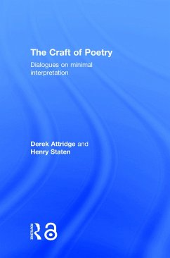 The Craft of Poetry - Attridge, Derek; Staten, Henry