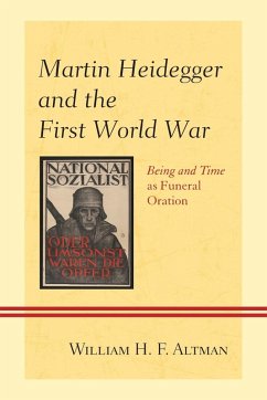 Cover Martin Heidegger and the First World War