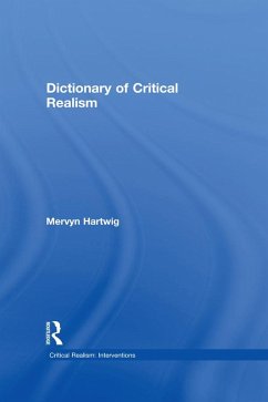 Dictionary of Critical Realism (eBook, ePUB)