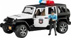 Bruder 02526 - Jeep Wrangler Unlimited Rubicon Polizeifahrzeug mit Polizist und Ausstattung