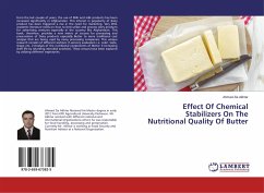 Effect Of Chemical Stabilizers On The Nutritional Quality Of Butter - Akhtar, Ahmad Zia