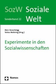 Cover Experimente in den Sozialwissenschaften