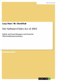 Der Sarbanes-Oxley Act of 2002 (eBook, ePUB)