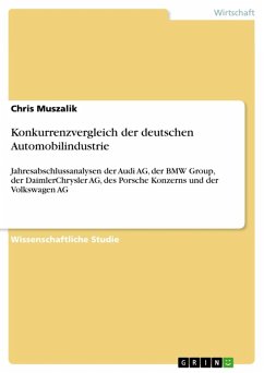Konkurrenzvergleich der deutschen Automobilindustrie (eBook, ePUB)
