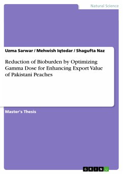 Reduction of Bioburden by Optimizing Gamma Dose for Enhancing Export Value of Pakistani Peaches (eBook, PDF) - Sarwar, Uzma; Iqtedar, Mehwish; Naz, Shagufta