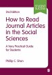 How to Read Journal Articles in the... - Bild 1