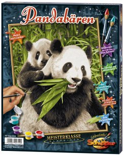 Pandabären / Meisterklasse Klassiker, Malen nach Zahlen (Mal-Sets), Bildgröße: 30 x 40 cm