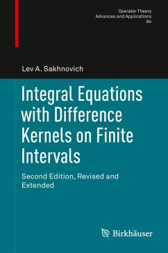 Integral Equations with Difference Kernels on Finite Intervals - Sakhnovich, Lev A.