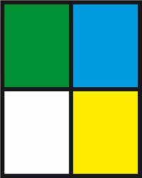 Technicolor: a) Feld, b) Fläche