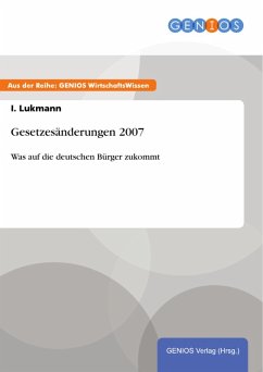 Gesetzesänderungen 2007 (eBook, PDF) - Lukmann, I.