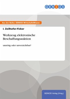 Werkzeug elektronische Beschaffungsauktion (eBook, ePUB) - Zeilhofer-Ficker, I.