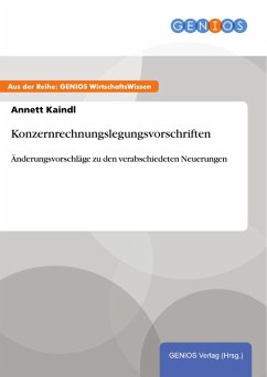 Konzernrechnungslegungsvorschriften (eBook, PDF) - Kaindl, Annett