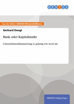 Cover Bank oder Kapitalmarkt (eBook, PDF)