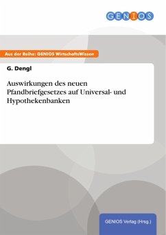 Cover Auswirkungen des neuen Pfandbriefgesetzes auf Universal- und Hypothekenbanken (eBook, PDF)