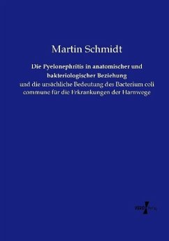Die Pyelonephritis in anatomischer und bakteriologischer Beziehung - Schmidt, Martin