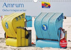 Amrum Geburtstagsmerker (Wandkalender immerwährend DIN A4 quer) - Heußlein, Jutta